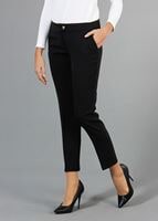 Tesettür giyim SİYAH T 4461 Mısra Cepli Dar Pantolon