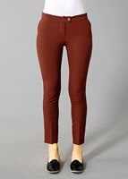 Tesettür giyim KAHVE T 4461 Mısra Cepli Dar Pantolon