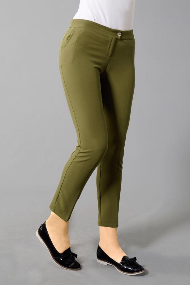 Vêtements hijab  T 4461 Mısra Cepli Dar Pantolon - TRENDTESETTÜR