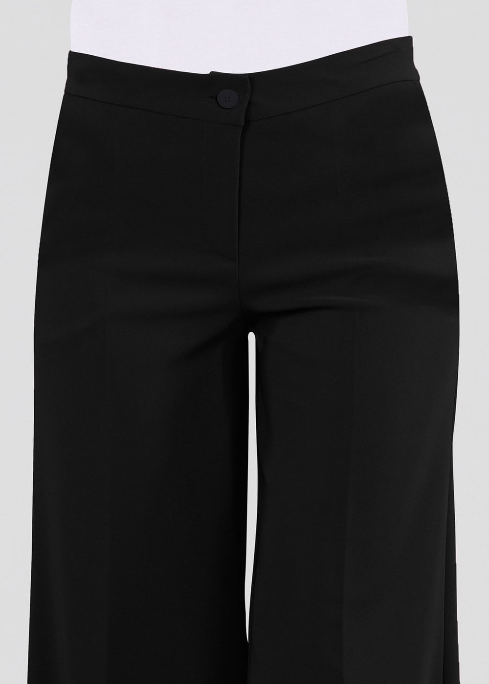 Tesettür giyim SİYAH T 4512 Mısra Cepli Bol Paça Pantolon