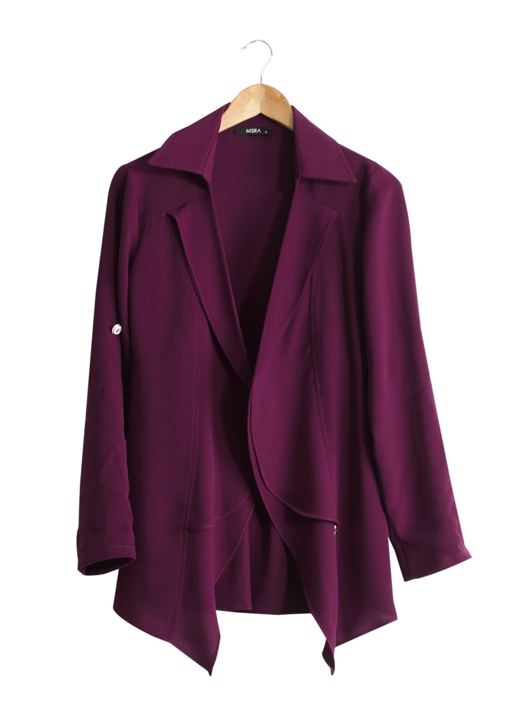 Tesettür giyim MÜRDÜM T 6670 Mısra Çift Volanlı Ceket