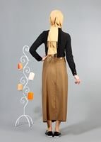 Vêtements hijab NOIR T 1134 Mataş  Erkek Yaka Pelerinli Bluz