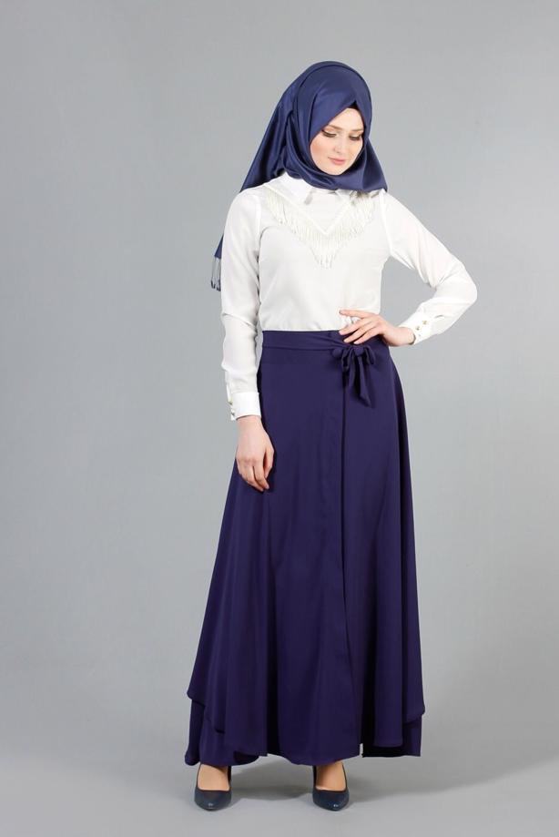 Vêtements hijab  FRINGE DETAILED BLOUSE T 1134 - TRENDTESETTÜR