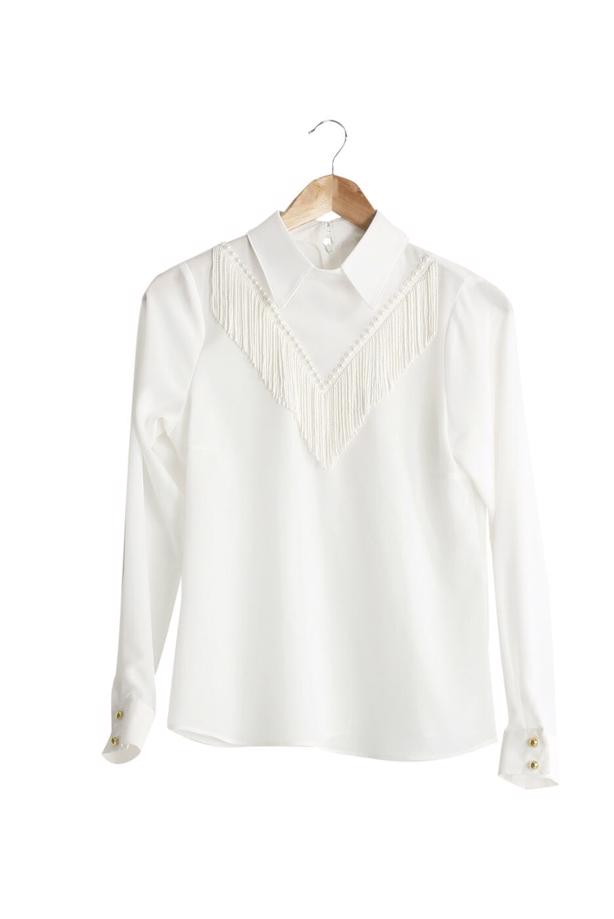 Vêtements hijab  FRINGE DETAILED BLOUSE T 1134 - TRENDTESETTÜR