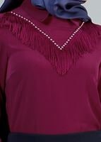 Vêtements hijab FUCHSIA T 1134 Mataş  Erkek Yaka Pelerinli Bluz