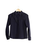 Tesettür giyim LACİVERT PÜSKÜL DETAYLI BLUZ T 1134