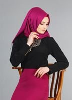 Vêtements hijab NOIR T 1150 Mataş  Bebe Yaka Kolyeli Bluz