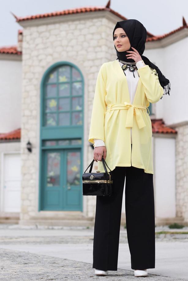 Vêtements hijab  BAT-WING SLEEVE BLOUSE WITH BRACELET 1151  - TRENDTESETTÜR