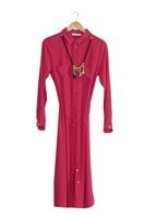 Hijab clothing FUCHSIA T 4507 Mataş Önden Düğmeli Kolyeli Tunik