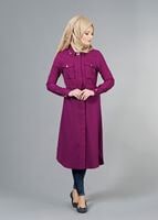 Vêtements hijab FUCHSIA T 4532 Mataş  Erkek Yaka Bağcıklı Tunik