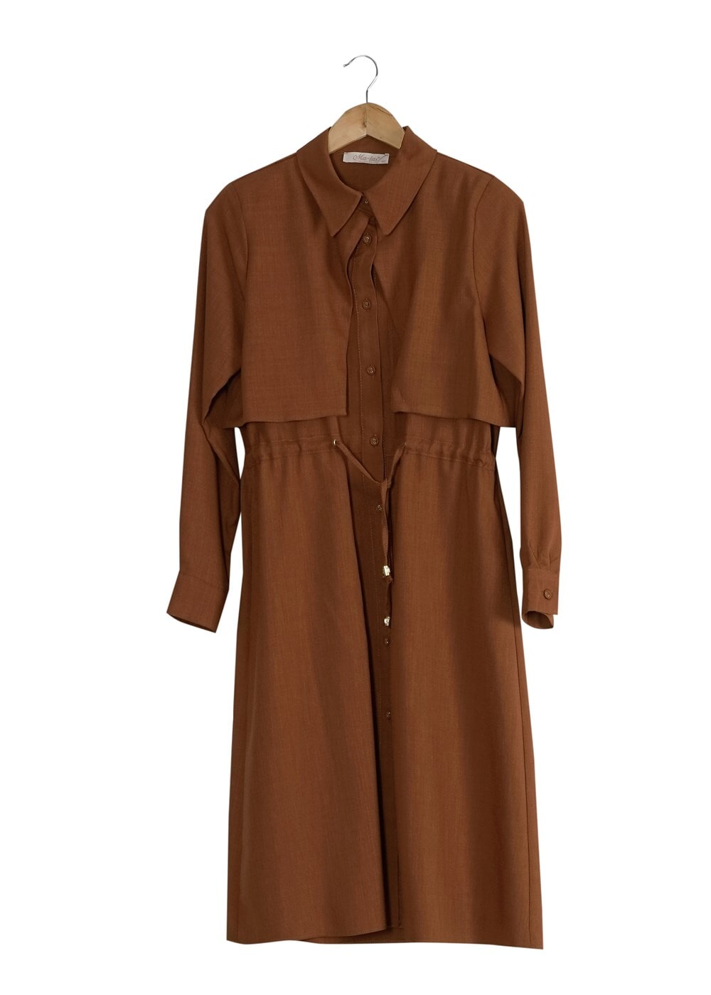 Vêtements hijab TABA T 4543 Mataş Pelerinli Bağcıklı Tunik