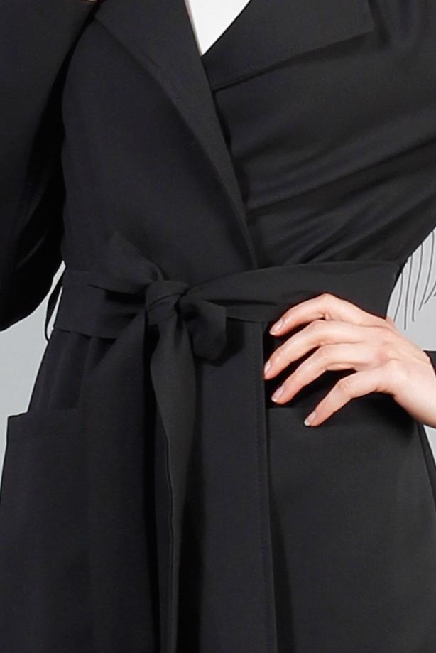 Vêtements hijab  T 4570 Mataş Torba Cepli Kuşaklı Trench - TRENDTESETTÜR
