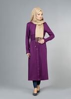 Tesettür giyim MOR T 4586 Mataş Pelerinli Trench