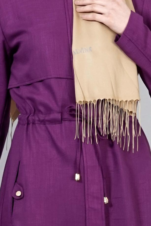 Vêtements hijab  T 4586 Mataş Pelerinli Trench - TRENDTESETTÜR