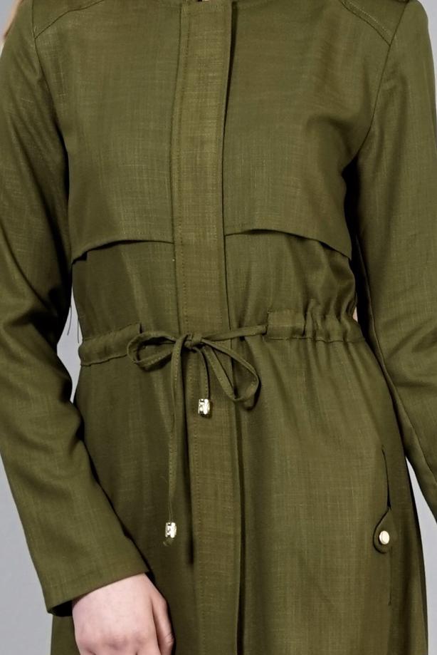 Vêtements hijab  T 4586 Mataş Pelerinli Trench - TRENDTESETTÜR