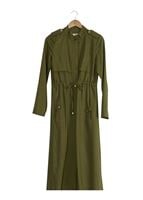 Vêtements hijab KAKI T 4586 Mataş Pelerinli Trench