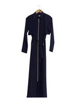 Vêtements hijab BLEU MARINE T 4597 Mataş  Erkek Yaka Fermuarlı Ferace