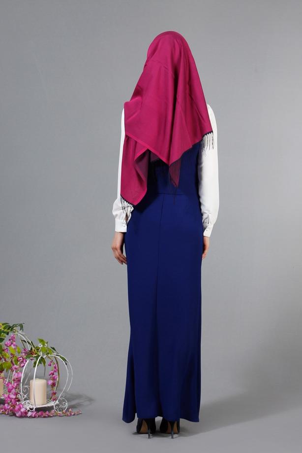 Vêtements hijab  T 404 Meyra Cep Detaylı Yelekli 2′li Takım - TRENDTESETTÜR