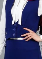 Vêtements hijab BLEU MARINE T 404 Meyra Cep Detaylı Yelekli 2′li Takım