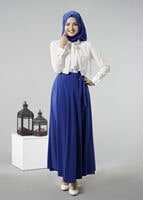 Vêtements hijab BLEU MARINE T 473 Meyra Kloş Etek