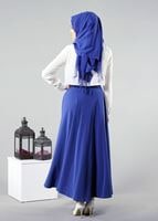 Vêtements hijab BLEU MARINE T 473 Meyra Kloş Etek