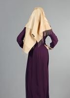Vêtements hijab PRUNE T 52419 Fy Collection-Dantel Detaylı Şifon Abiye