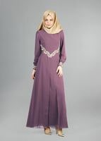 Vêtements hijab ROSE T 52419 Fy Collection-Dantel Detaylı Şifon Abiye