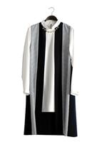 Tesettür giyim KREM T 382 Filizler Kolyeli 2&prime;li Tunik