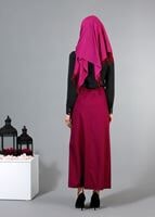 Tesettür giyim SİYAH ERKEK YAKA DÜĞMELİ BLUZ 1548 