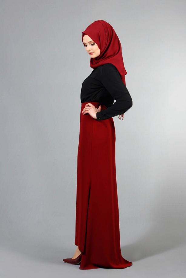 Vêtements hijab  PEARL DETAIL BLOUSE 8725  - TRENDTESETTÜR