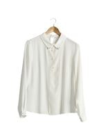 Vêtements hijab ÉCRU BLOUSE DÉTAILS PERLES 8725