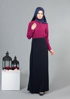 Vêtements hijab FUCHSIA BLOUSE DÉTAILS PERLES 8725