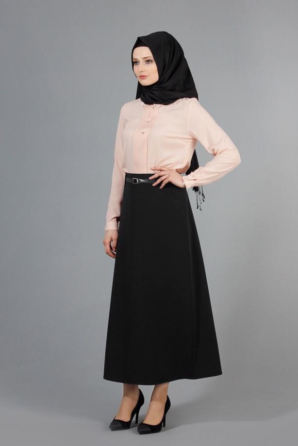 Vêtements hijab  PEARL DETAIL BLOUSE 8725  - TRENDTESETTÜR