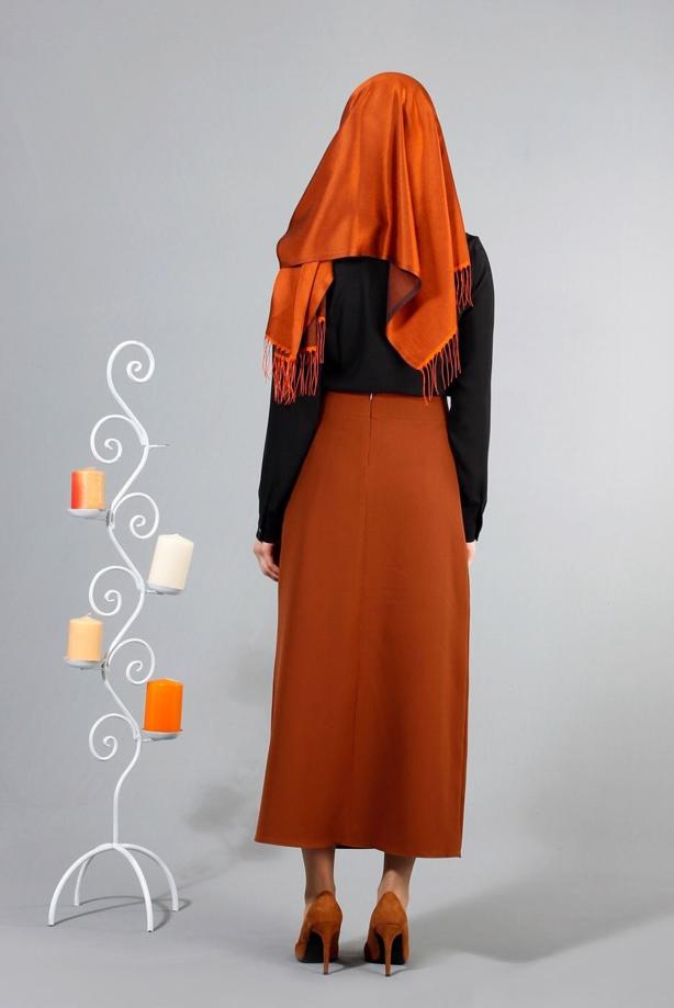 Vêtements hijab  COLLAR EMBROIDERED BLOUSE 8728  - TRENDTESETTÜR