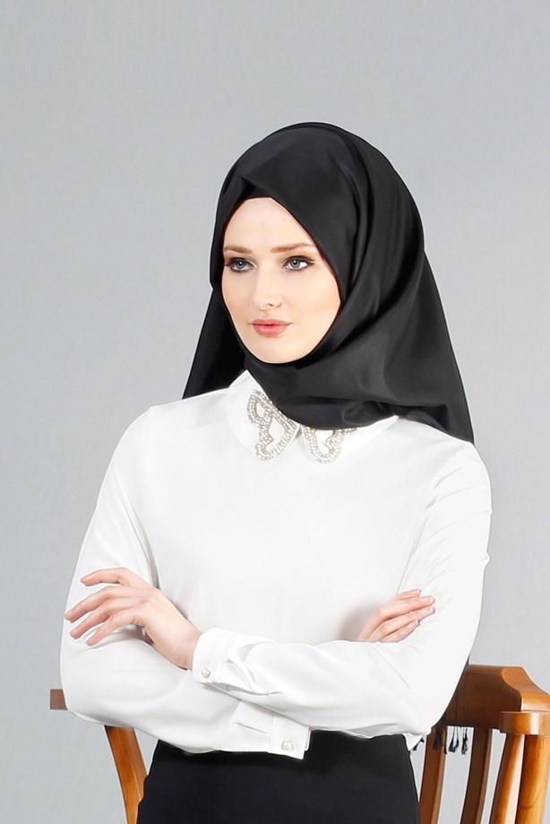 Vêtements hijab  COLLAR EMBROIDERED BLOUSE 8728  - TRENDTESETTÜR