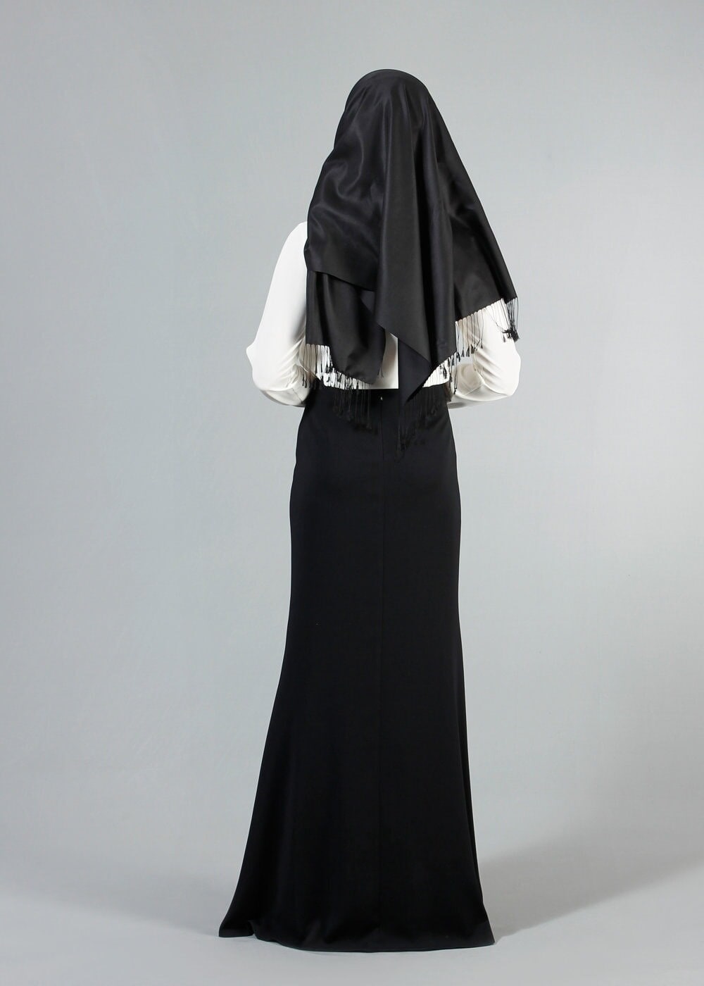 Hijab clothing ECRU COLLAR EMBROIDERED BLOUSE 8728 