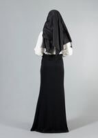 Hijab clothing ECRU COLLAR EMBROIDERED BLOUSE 8728 