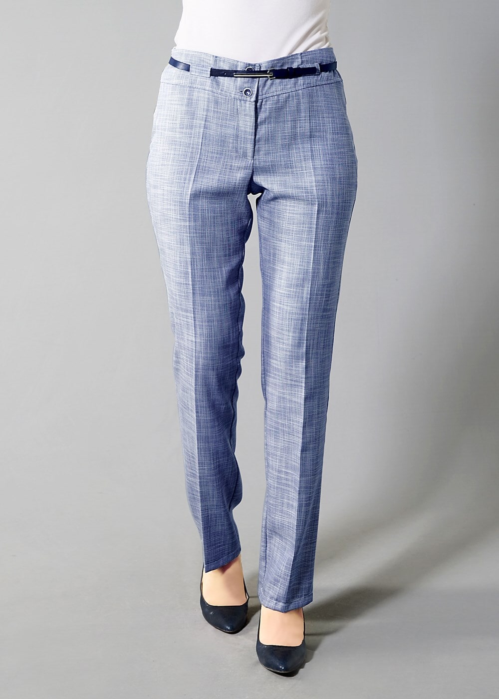 Tesettür giyim LACİVERT T 7849 Sevilla Keten Tesettür  Pantolon-Alv Fashion