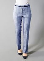 Tesettür giyim LACİVERT T 7849 Sevilla Keten Tesettür  Pantolon-Alv Fashion