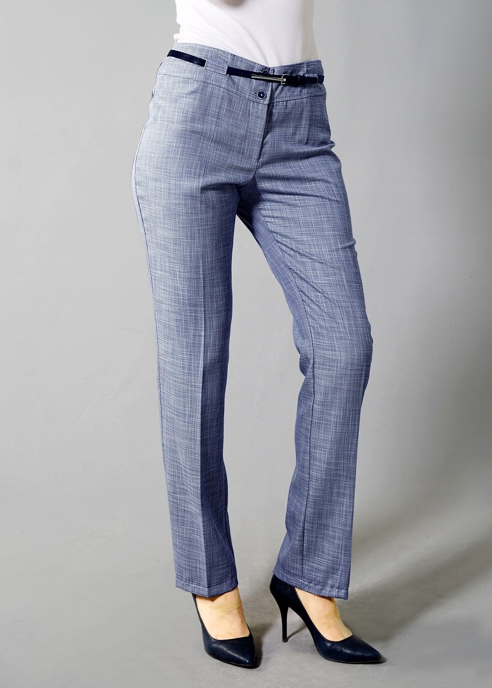 Tesettür giyim LACİVERT T 7849 Sevilla Keten Tesettür  Pantolon-Alv Fashion