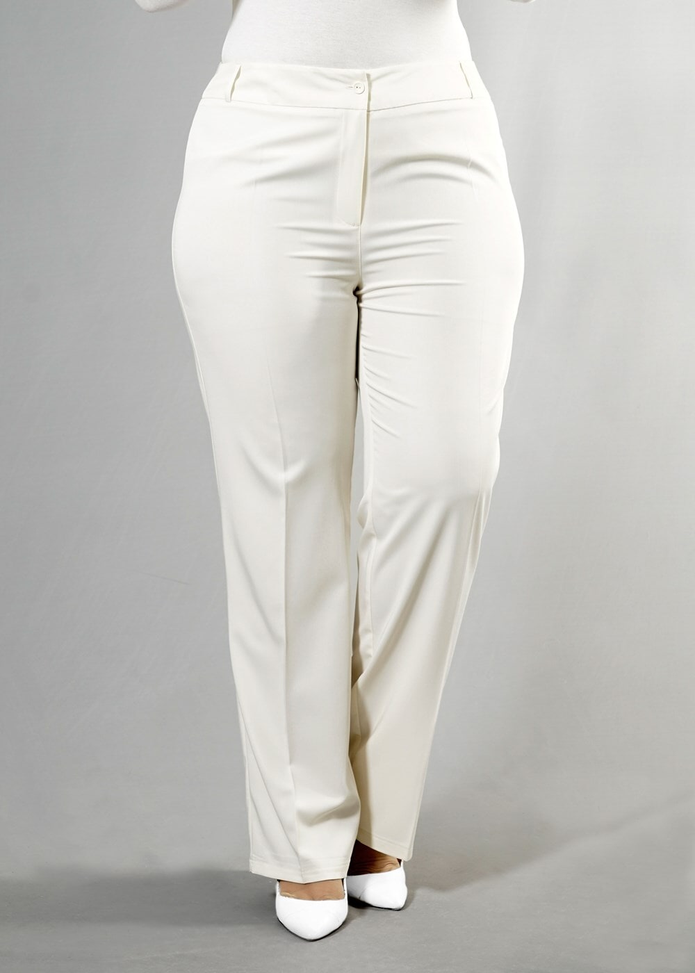 Tesettür giyim KREM T 7977 Summer Nanch Pantolon-Alv Fashion