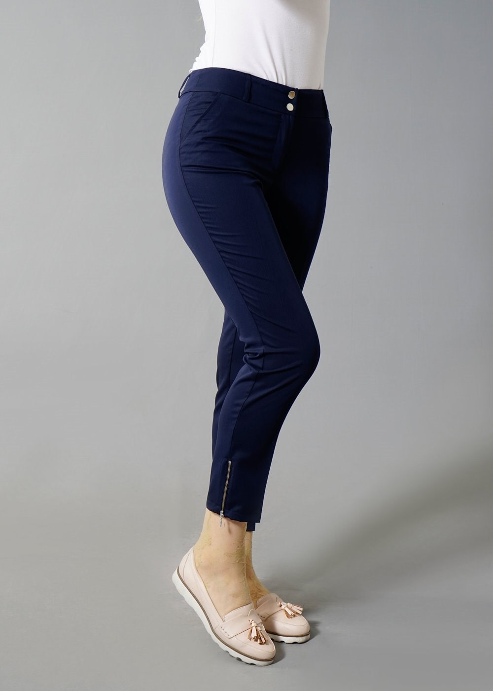 Tesettür giyim LACİVERT T 7990 Nadya Pantolon-Alv FAshion