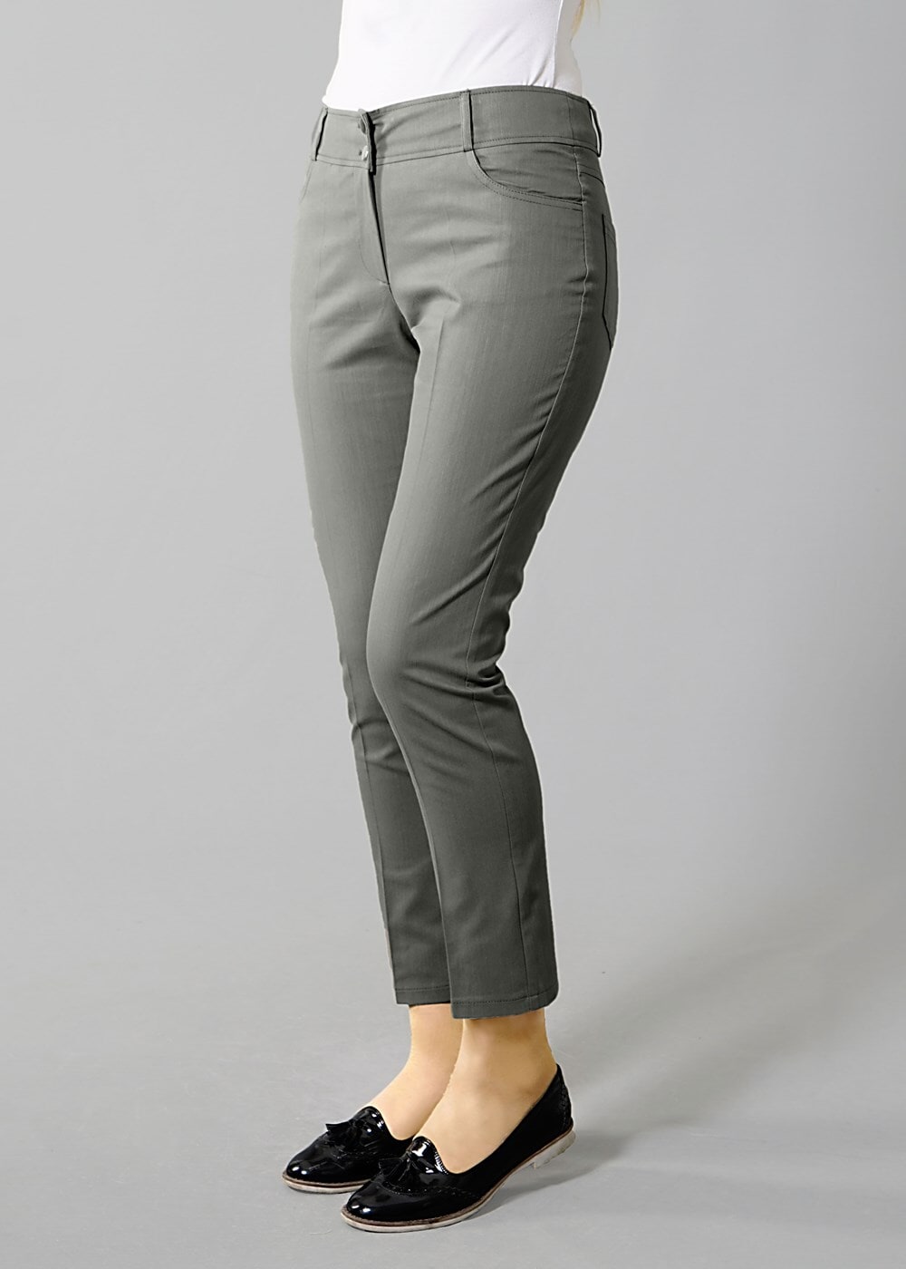 Tesettür giyim HAKİ T 7995 Owen Pantolon-Alv Fashion