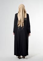Tesettür giyim SİYAH T 1531-1 Deborah Tesettür Pardesü-Alv Fashion