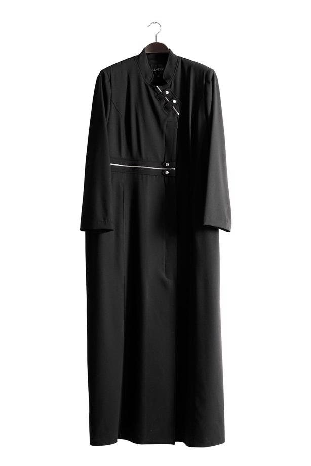 Vêtements hijab NOIR T 1531-1 Deborah Tesettür Pardesü-Alv Fashion - TRENDTESETTÜR