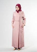 Tesettür giyim PUDRA T 1531-1 Deborah Tesettür Pardesü-Alv Fashion