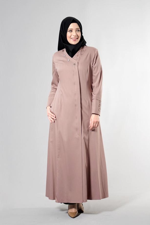 Vêtements hijab VISON T 1493 Dulce Tesettür Pardesü-Alv Fashion - TRENDTESETTÜR