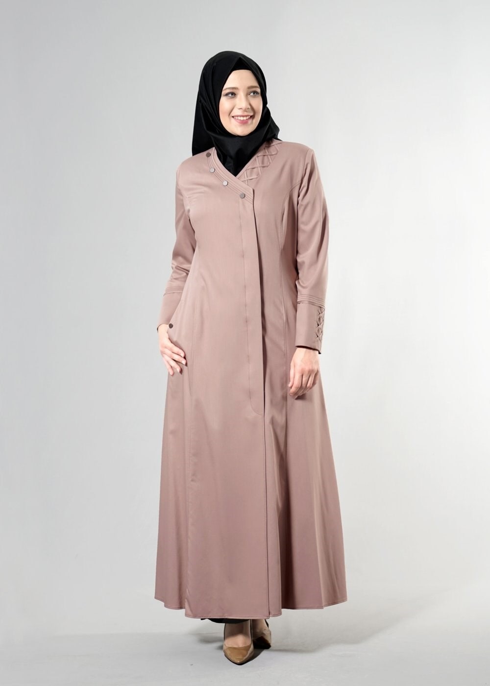 Vêtements hijab VISON T 1493 Dulce Tesettür Pardesü-Alv Fashion