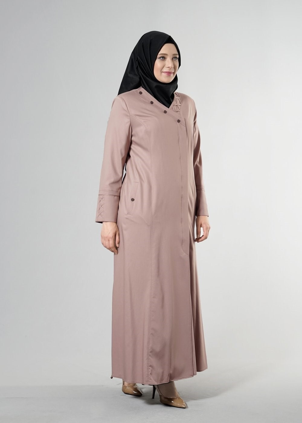 Vêtements hijab VISON T 1493 Dulce Tesettür Pardesü-Alv Fashion
