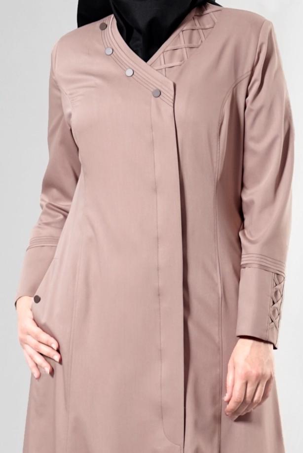 Vêtements hijab VISON T 1493 Dulce Tesettür Pardesü-Alv Fashion - TRENDTESETTÜR